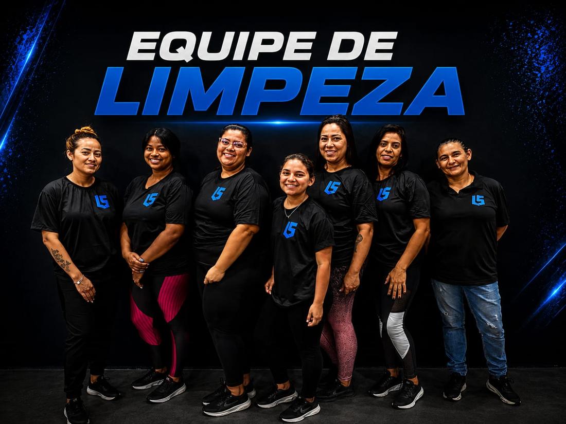 Equipe de limpeza do Grupo LS
